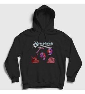 Presmono Unisex Siyah Cover Metal Symphony X Kapüşonlu Sweatshirt 474307tt