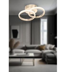 Eray Aydınlatma 9242 Ledli Gold Plofonyer Avize (Sarı)