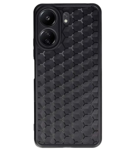 Durukar® Redmi 13C Kılıf Petek Silikon Kapak - Siyah