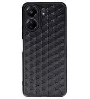 Durukar® Redmi 13C Kılıf Petek Silikon Kapak - Siyah