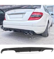 Mercedes W204 C63 Amg Difüzör Parlak Siyah Plastik 2007 2008 2009 2010 2011 Arka-difizör-bodykit-ek