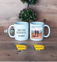 Kankaya Hediye Kupa Bardak Beyaz Fotoğraflı Arkaşadaşa Hediye