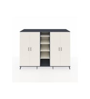 Kronos Dolap 12 Raflı 4 Kapaklı 220x59x163 Antrasit-Aytaşı