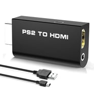 PS2 HDMI Dönüştürücü Adaptör – PlayStation 2 ile Uyumlu HDMI Video & Ses Çevirici, 480i 480p 576i Destekli, Tak Çalıştır, USB Güçlü, Kulaklık Çıkışlı G300