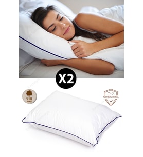 Formeya 2 Adet Climate Nano Jel Yastık Otel Yastığı 50x70 cm %100 Pamuk Dış Kumaş (Beyaz)