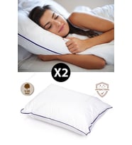 Formeya 2 Adet Climate Nano Jel Yastık Otel Yastığı 50x70 cm %100 Pamuk Dış Kumaş (Beyaz)