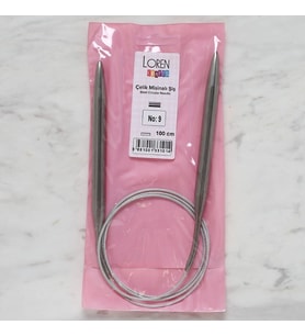 Loren Crafts 9 mm Çelik Misinalı Şiş 100 cm