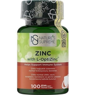 Nature's Supreme Zinc 15 Mg 100 Kapsül
