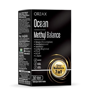 Ocean Methyl Balance B Vitamini Ve Mineraller İçeren Takviye Edici Gıda 30 Kapsül