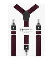 Ayarlanabilir Klipsli Bordo Çocuk Kemer Pantolon Askısı