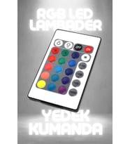 Şerit LED LED Rgb Kontrol Kumandası 6a 24 Tuşlu lambader kontrolcü Yedek kumanda