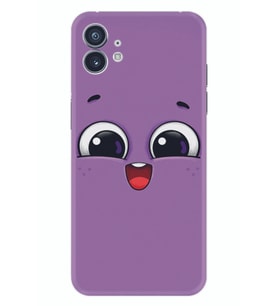 Nothing Phone 2 Kılıf Silikon Desen Özel Seri Purple Sweety 1717