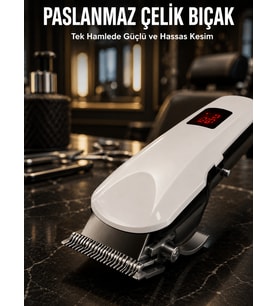 Tıraş Makinesi Uzun Ömürlü Batarya, Keskin Bıçaklar ve Profesyonel Yeni Nesil