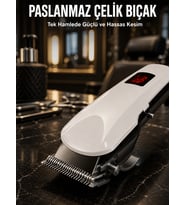Tıraş Makinesi Uzun Ömürlü Batarya, Keskin Bıçaklar ve Profesyonel Yeni Nesil