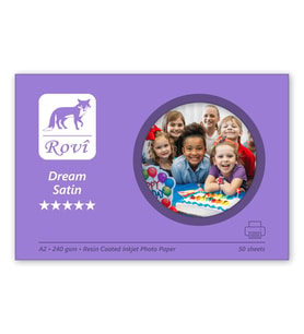 Rovi Dream Satin Fotoğraf Kağıdı 240gsm 50yp A2 (Karışık)