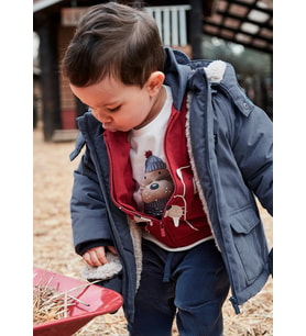 Mayoral Erkek Bebek Parka Mont Lacivert