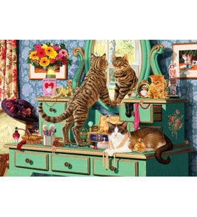 Anatolian 260 Parça Makyaj Meraklıları Puzzle - Kedi Puzzle - Steve Read