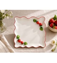 ÇİLEK SUNUM TABAK KARE 27CM -AROW