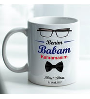 Babalara Özel İsim Baskılı Kupa Bardak No:003