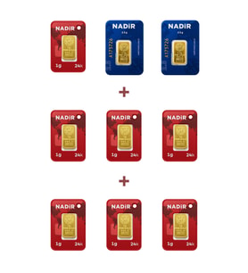 Nadir Gold 24 Ayar 12 Gram Külçe Altın (2 Adet 2,5 Gram Külçe Altın + 7 Adet 1 Gram Külçe Altın )