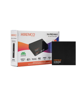 Hiremco X6 PRO MAX 128GB Android Box (Siyah)