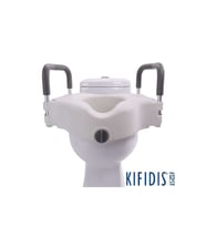 Kifidis Destekli Kulplu Kolçaklı Klozet Yükseltici Tuvalet Yükseltme Aparatı