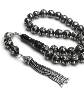 BlackCraft Oltu Taşı Küre Kesim Tespih