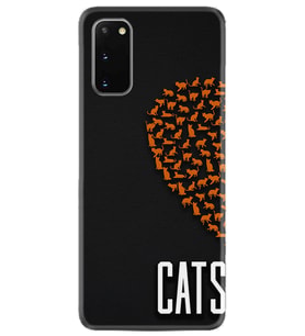 Samsung A02S A03S A10 A12 A13 A21S A22 Kılıf Desenli Silikon Cats 1792