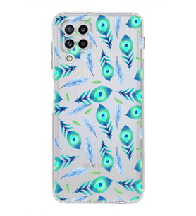PrintiFy Samsung Galaxy M32 ile Uyumlu Nazar Boncuğu 3 Baskılı Kamera Korumalı Şeffaf Silikon Kılıf