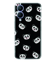 Vivo Y17S Kılıf Silikon Desen Özel Seri Panda Suratları 1773