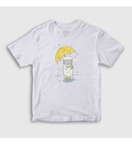 Presmono Unisex Çocuk Beyaz Sheep And Rain Kuzu T-Shirt 288938tt (Beyaz)