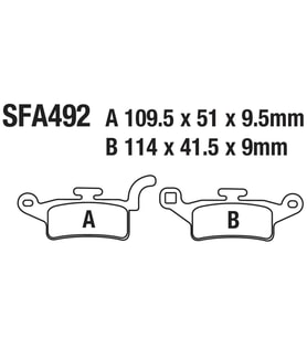 ÖN FREN DİSK BALATASI SFA492 BWS 125