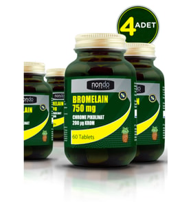 Nondo Bromelain 750mg & Krom Pikolinat 60 Tablet 4 Adet