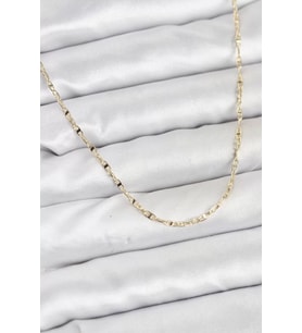 CM 14K Gold Renk Pirinç Gemi Zinciri Model Kadın Kolye - TJ-BKO10918
