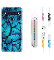 TCL 10L 10 Plus 10SE 20E 20SE 30SE L7 Kılıf Kablo Koruma Spiral Silikon Owl 1351