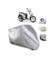 Honda Sh 150i  Arka Çanta (bağlantı Tokalı) Uyumlu SolarBlock Prime Motosiklet Brandası Örtüsü (Siyah)