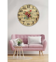 Bilge Retro Tasarımlı Duvar Saati 35x35cm (Baskılı)