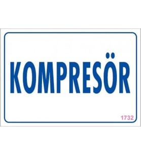 Pvc Levha quot;Kompresörquot; 17,5*25 cm