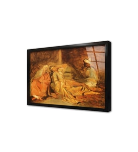 Haremde Theodore Chasseriau Çerçeveli Cam Tablo