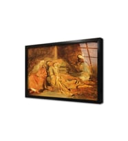 Haremde Theodore Chasseriau Çerçeveli Cam Tablo