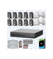 Provzen Dahua 10 Kameralı Full HD Fullcolor Mikrofonlu Güvenlik Kamerası