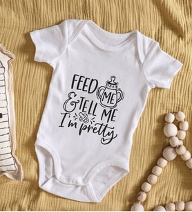 BK Kids Im Pretty Tasarımlı Bebek Body Zıbın - Model 1