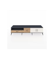 Hyperion TV Ünitesi 2 Raflı 2 Çekmeceli 2 Kapaklı 220x44x51 Antrasit-Aytaşı/Çam