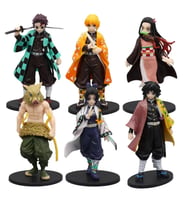 VIP YÜKSEK KALİTE 16 CM 6 LI DEMON SLAYER KARAKTER SET DEMON SLAYER OYUNCAKLARI DEMON SLAYER BİBLO