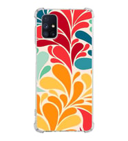 PrintiFy Samsung Galaxy M51 Uyumlu Retro Color 5 Baskılı Şeffaf Köşe Korumalı Antişok Kılıf
