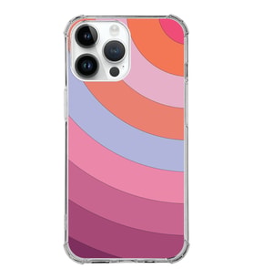 Apple iPhone 14 Pro Max Uyumlu Köşe Korumalı Antişok Kapak  Renk Cümbüşü Tasarımlı Şeffaf  Kılıf