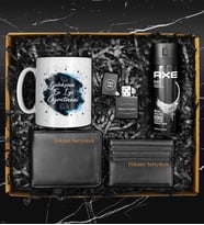 Öğretmenler Gününe Özel Galaksinin En İyi Öğretmeni Kupası & Kişiye Özel Çakmak & Cüzdan & Kartvizitlik & Axe Erkek Deodorant Cüzdan &