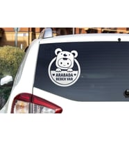 Bebek Var Araba Cam Sticker 24X28Cm
