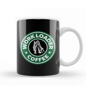 Alien Work Loader Coffee Kupa Bardak Porselen