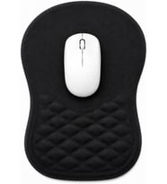 Ergonomik Premium Bilek Destekli Mouse Pad – Kaymaz Tabanlı Mouse Altlığı, Ofis ve Ev Kullanımı İçin Konforlu Bilek Destekli Fare Pedi, Siyah